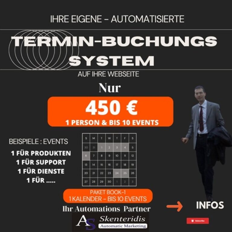 Ihre eigene automatisierte Kalender – Termin-Buchungssystem