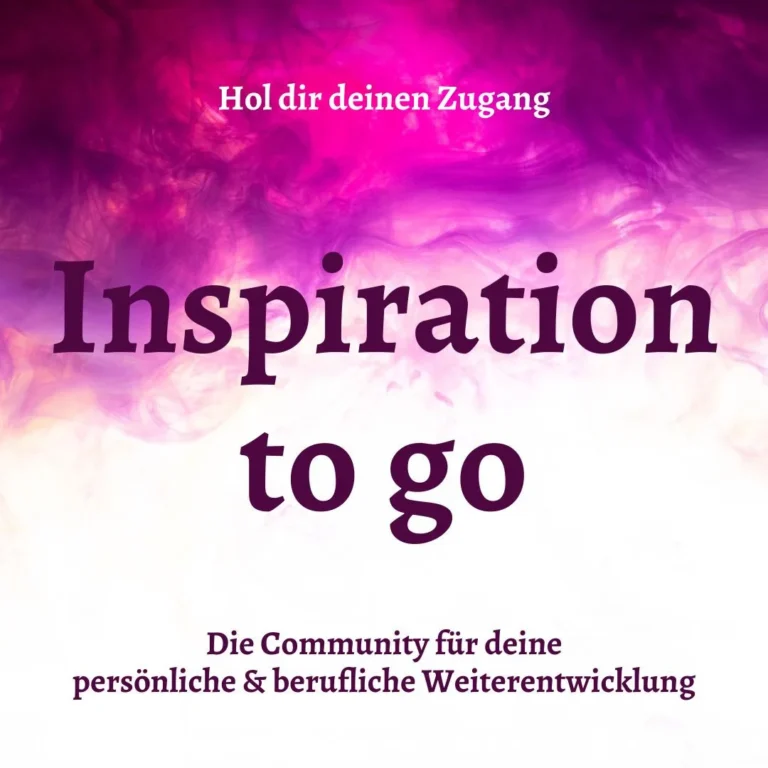 Inspiration to go – Mitgliederbereich zur Selbstentwicklung