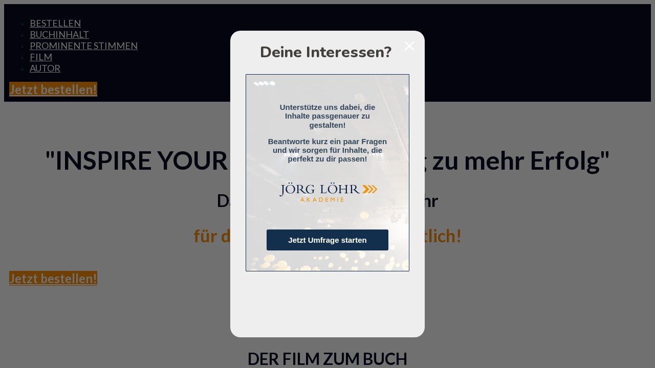 Inspire your life! – Dein Weg zu mehr Erfolg – Ansicht der Verkaufsseite