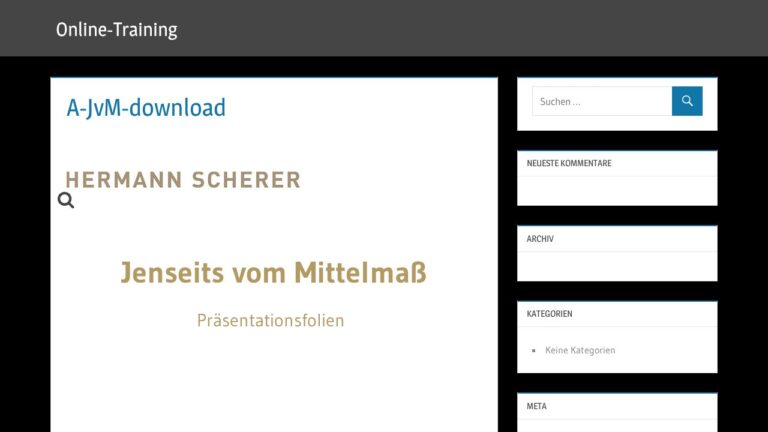 Jenseits vom Mittelmaß – Foliensatz zur Positionierung