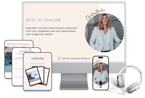 Produktmockup Jetzt ist Schluss kompakt mit Reflexionsbogen und Vorlagen