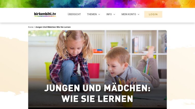 Jungen und Mädchen: wie sie lernen – Videokurs zum Lernverhalten
