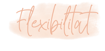 Handgeschriebenes Wort Flexibilität auf beigem Aquarell-Hintergrund