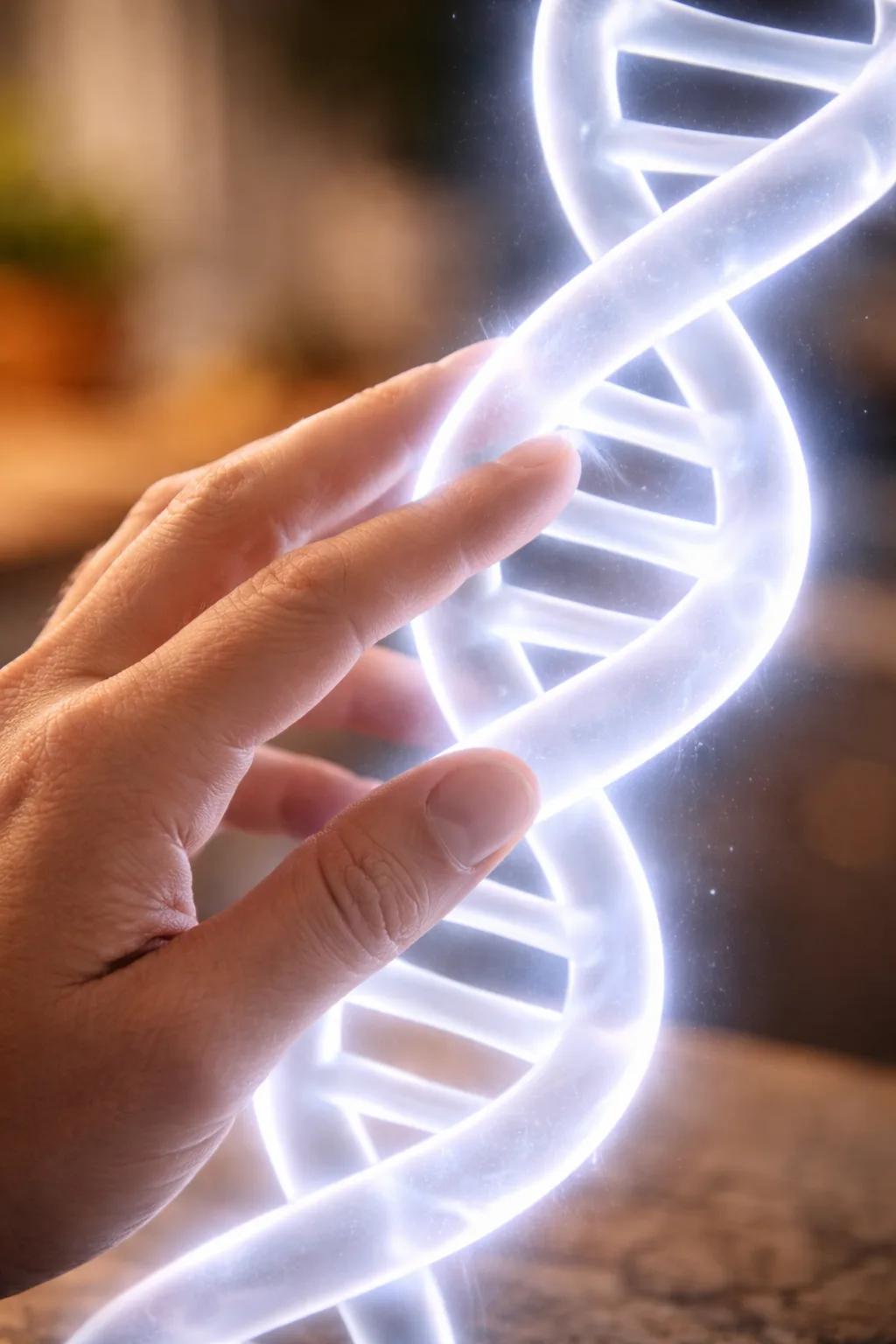 DNA helix representing genetic nutrition science
