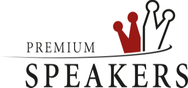 Premium Speakers Logo mit Krone in Rot und Schwarz