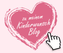 Kinderwunsch-Relax – Entspannungs-Audios von Kathrin Steinke 5 Herzform in Rosa mit Text 'zu meinem Kinderwunsch Blog' und Cursor-Icon