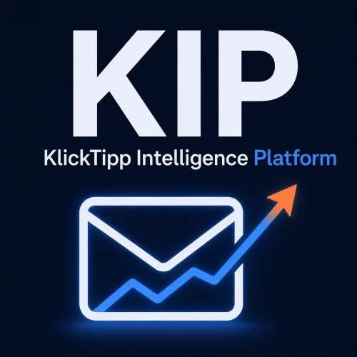 KIP Klicktipp Intelligence Platform Logo mit Envelope und wachsender Trend-Linie