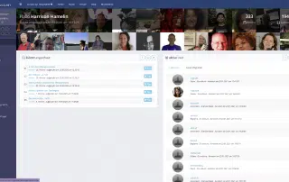 Screenshot Schulungsbereich der Lernplattform mit Kursinhalten und Instruktorenfoto
