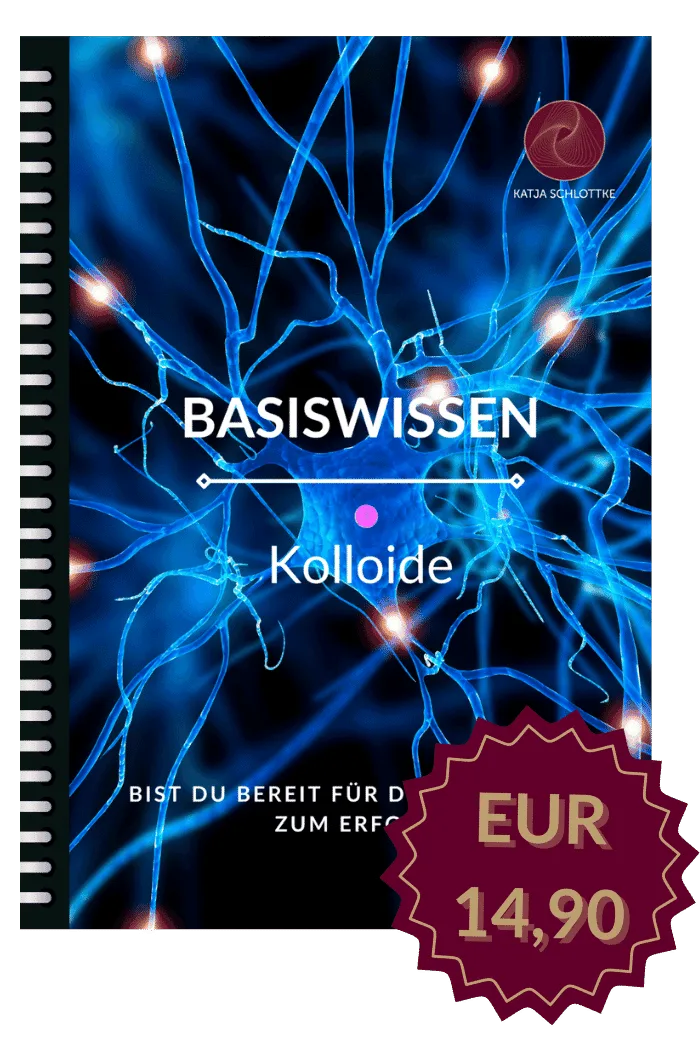 E-Book-Cover Basiswissen Kolloide mit blauem Nervennetzwerk-Design