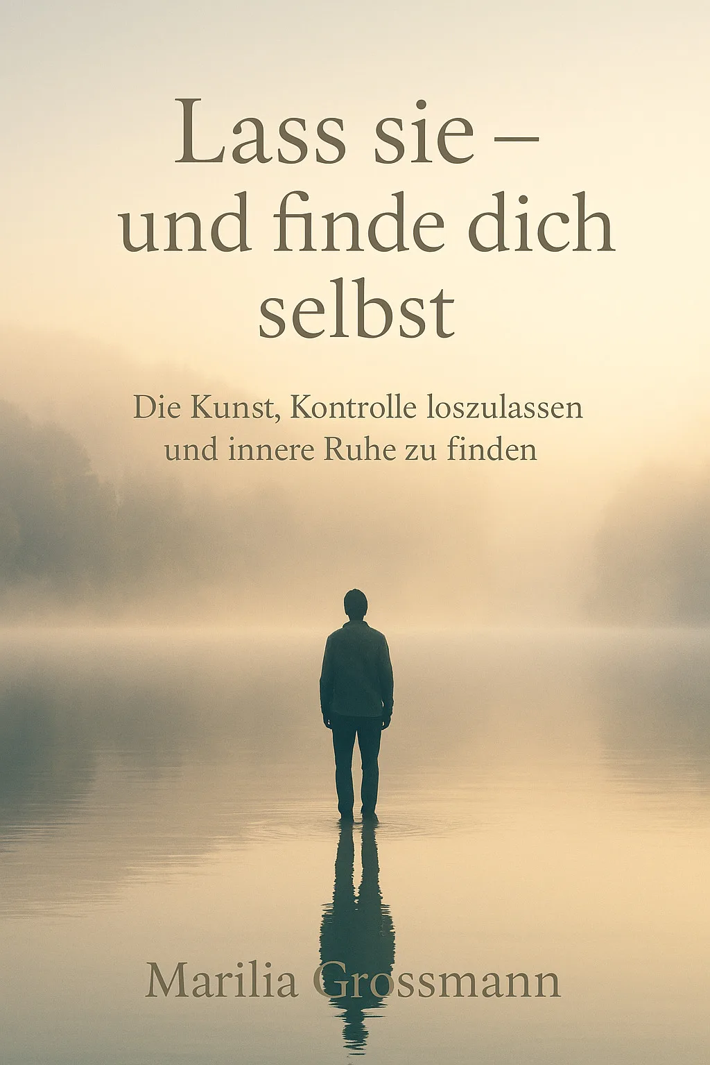 eBook-Cover Lass sie und finde dich selbst von Marilia Grossmann mit Person am Wasser