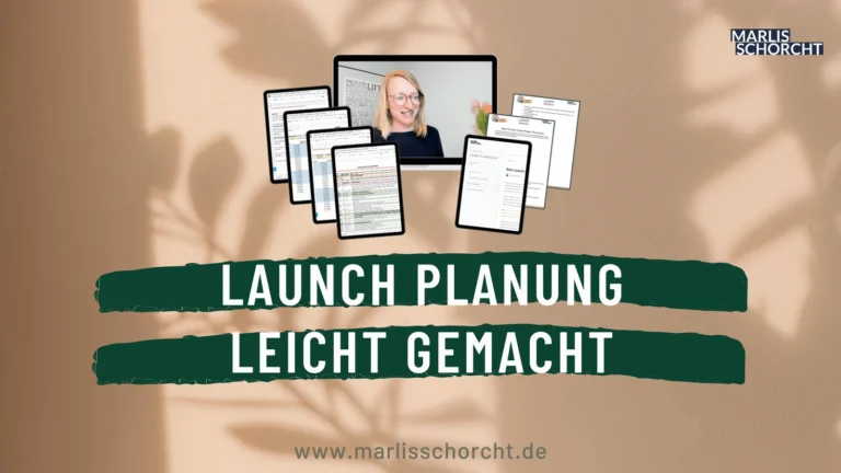 Launch-Planungskit – Toolkit für Onlinekurs-Launch von Marlis Schorcht