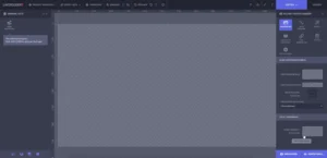 Layer Slider 7 Editor mit deutschem Menü, leerer Canvas und Einstellungspanel auf der rechten Seite