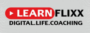 Learnflixx Logo mit Claim Digital.Life.Coaching