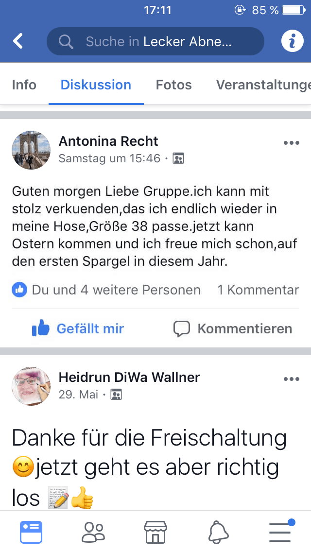Kundenstimme Antonina Recht: Wieder in Größe 38, stolz auf Erfolg, freut sich auf Ostern