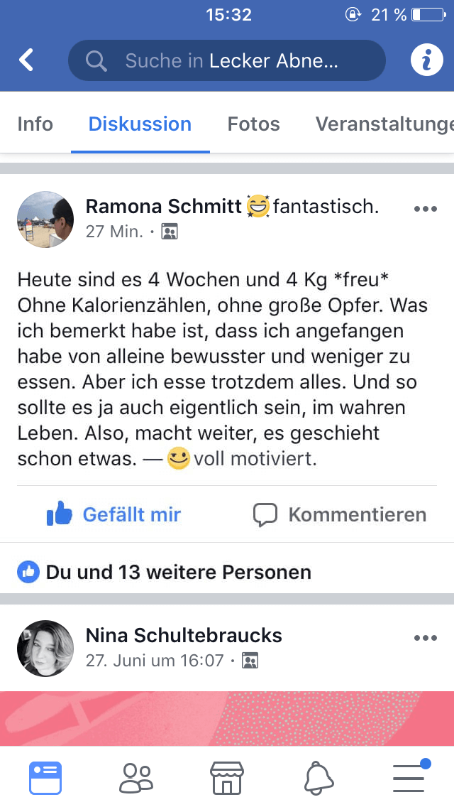 Kundenstimme Ramona Schmitt: 4 kg Gewichtsverlust in 4 Wochen ohne Kalorienzählen