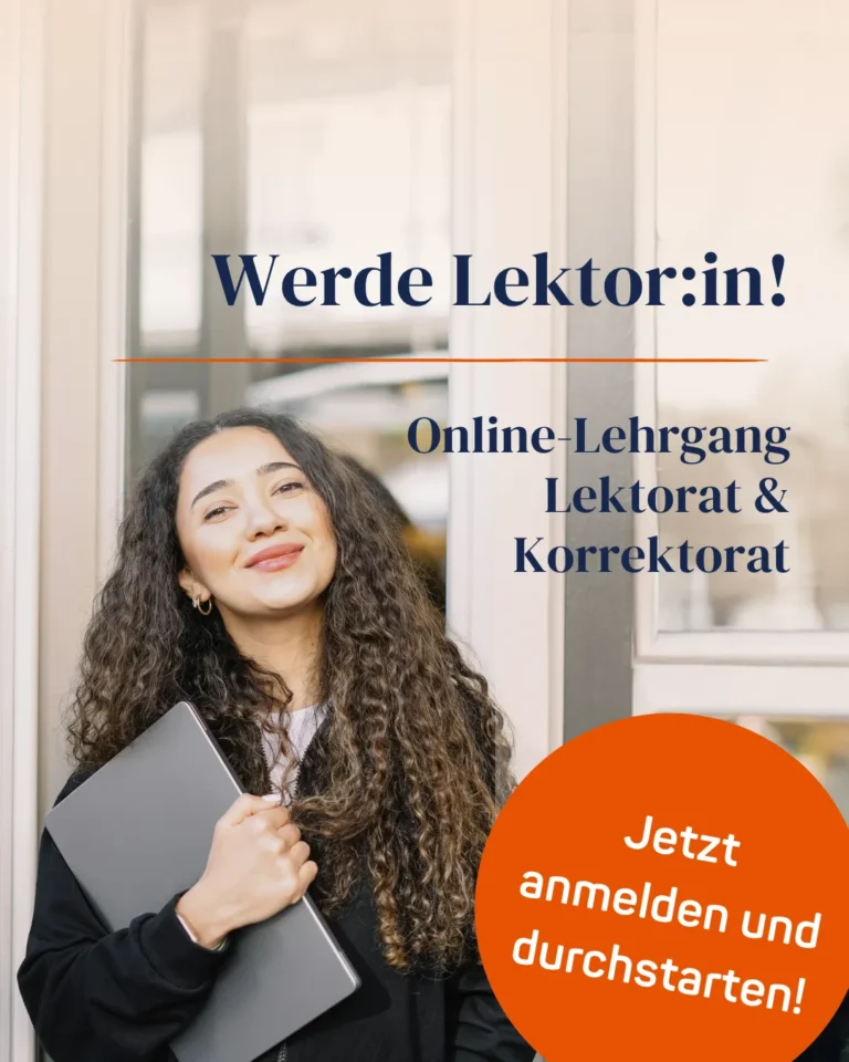 Lektorat & Korrektorat – Zertifikatslehrgang für Lektoren