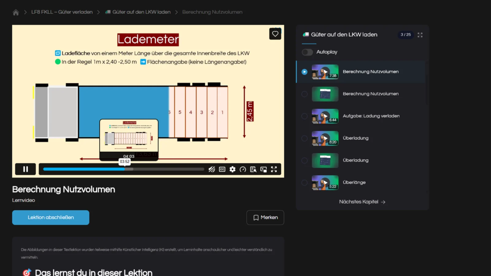 Lernapp MyDigiAcademy – Fachlagerist von Florian Honold 8 Lernvideo mit Textlektion – Erklärgrafiken und Zusammenfassung zum Nachlesen