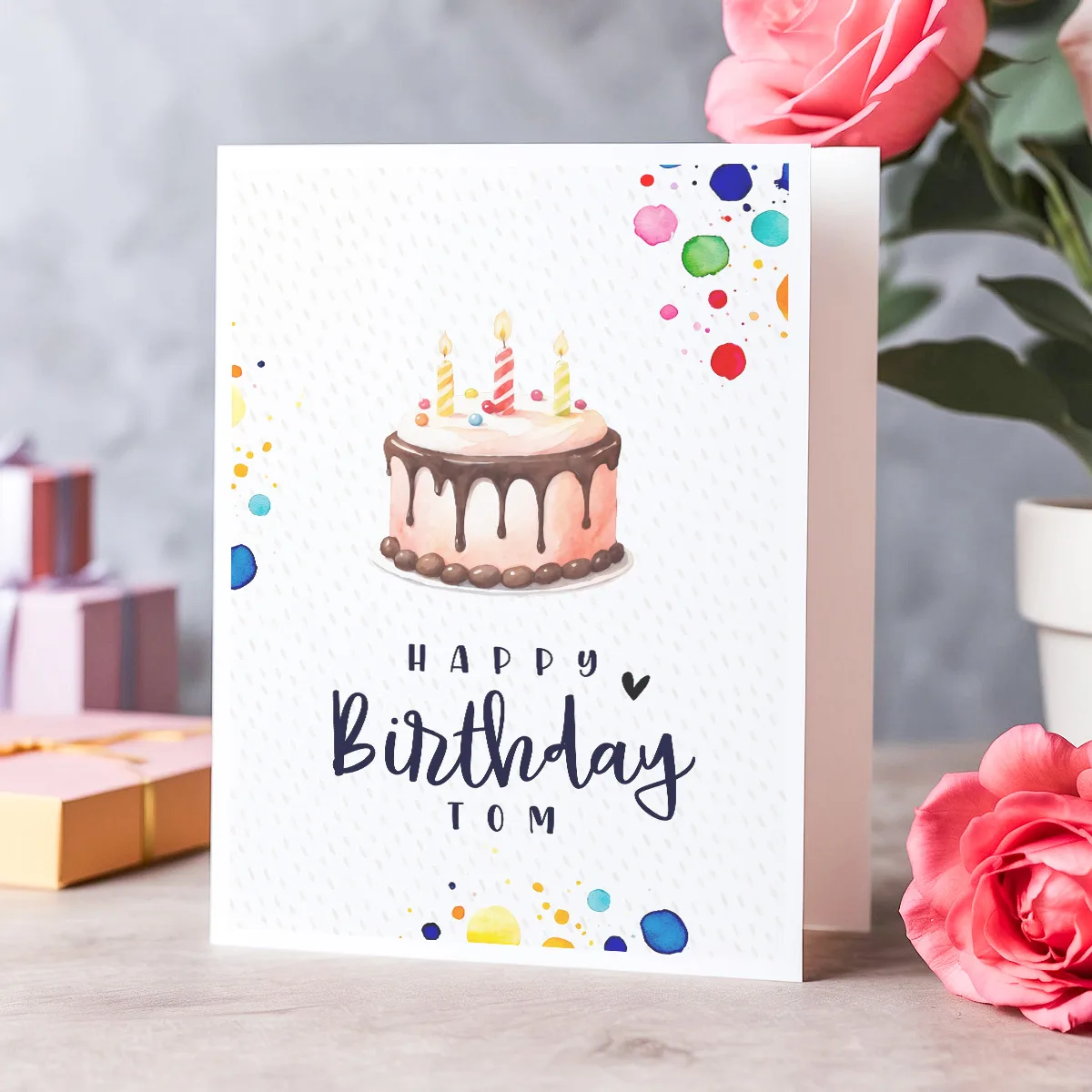 Example design birthday card