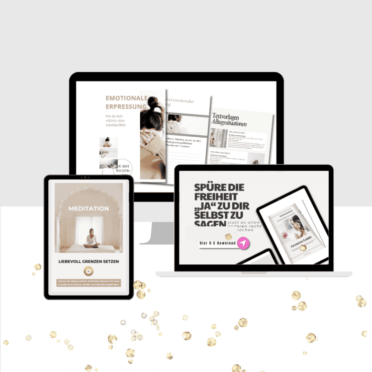 Bundle-Mockup mit Tablet, Laptop und Smartphone zeigt Grenzen-Bundle-Inhalte auf Displays