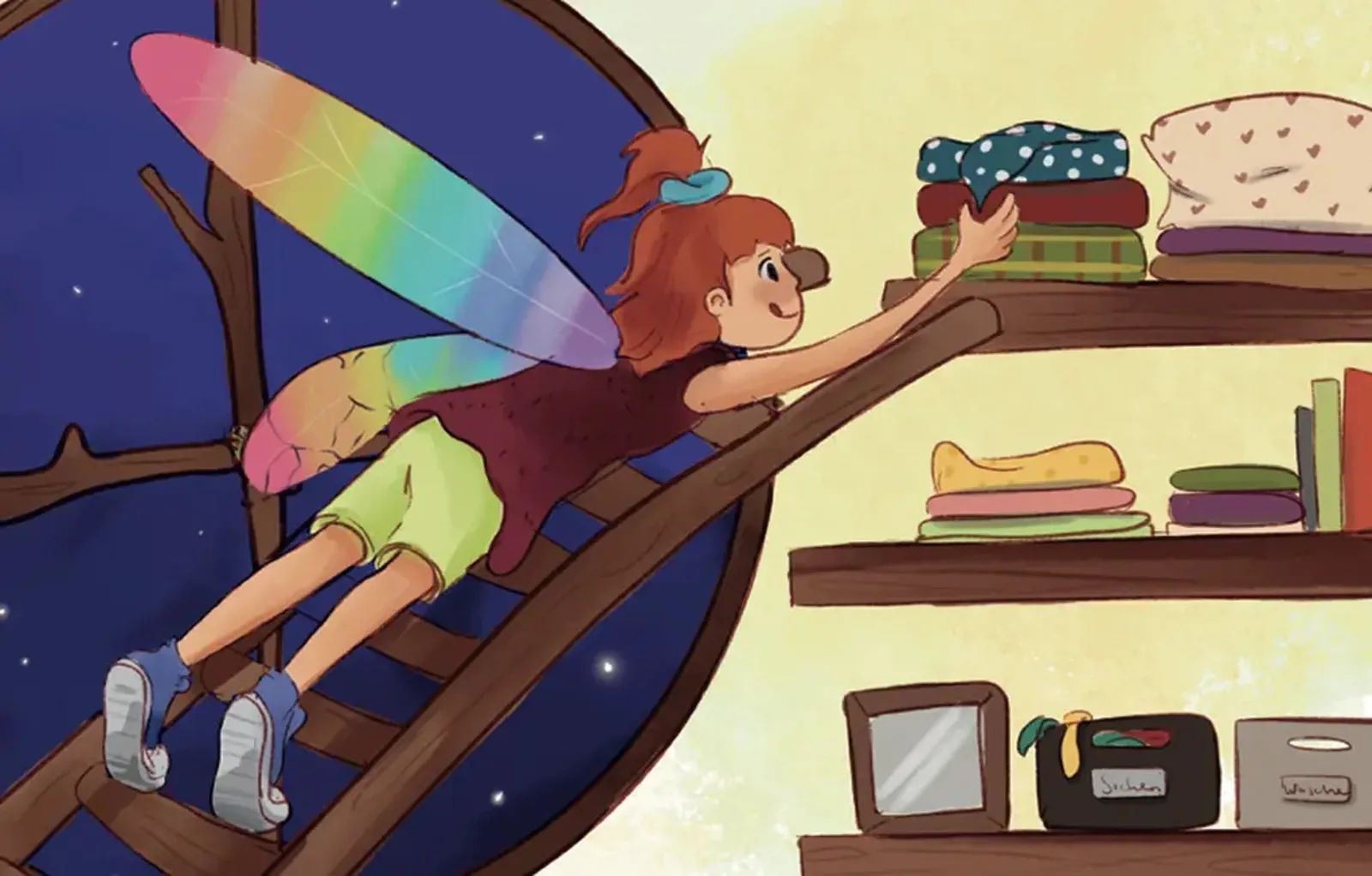 Lotta und das AccessyourAura Wunder – Kinderbuch über Mut 7 Lotta Kinderbuch bunte Seiten und Texte