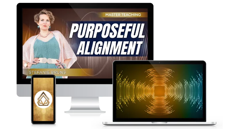 Magic Energy Grid Bundle – Druckvorlagen für Energiearbeit 6 Mockup Master Teaching Purposeful Alignment mit Stefanie Bruns auf Multi-Device-Display