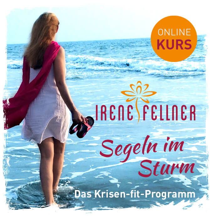 Magie der Wechseljahre – Videokurs zur Frauengesundheit 3 Onlinekurs-Cover Segeln im Sturm Krisenfitness-Programm mit Frau am Strand