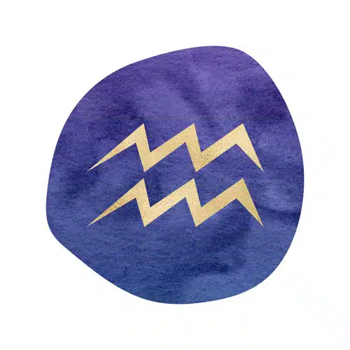 Magische Rauhnächte – Yoga- und Meditationskurs von Yoga mit Martina 8 Steinkreis mit goldenem Wassermann-Symbol, zweite Rauhnacht