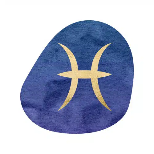 Magische Rauhnächte – Yoga- und Meditationskurs von Yoga mit Martina 9 Steinkreis mit goldenem Fische-Symbol, dritte Rauhnacht