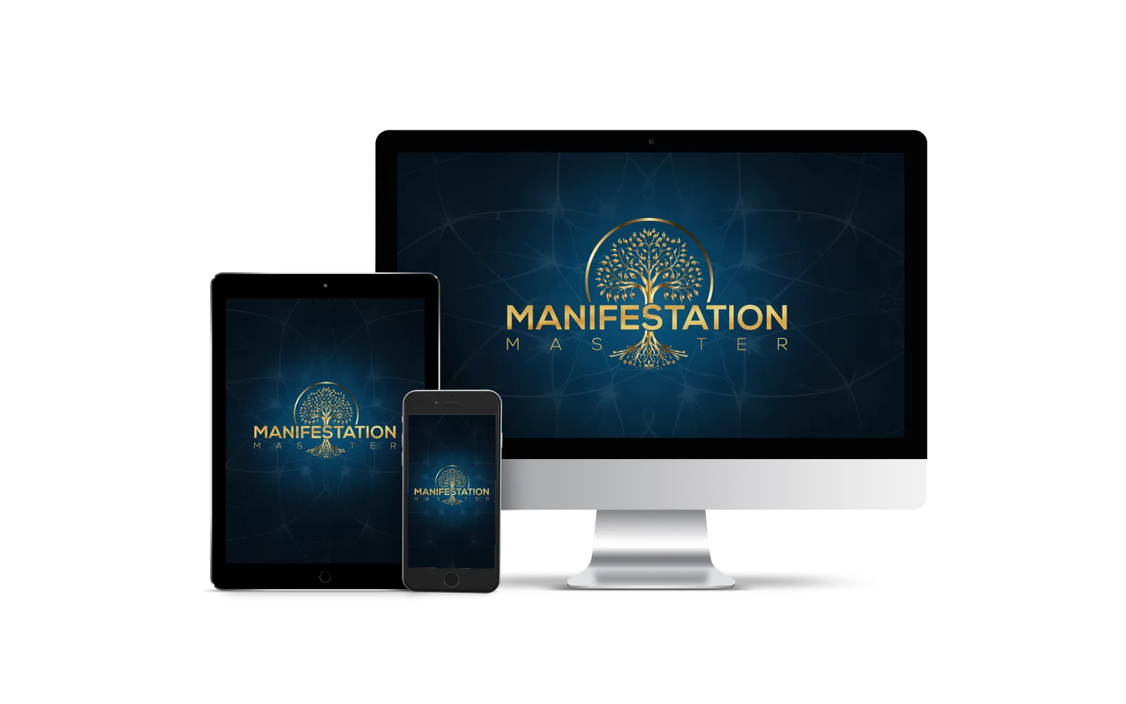Manifestation Master – Videokurs zur Wunscherfüllung 1 Manifestation Master Videokurs auf Desktop, Tablet und Smartphone Bildschirmen