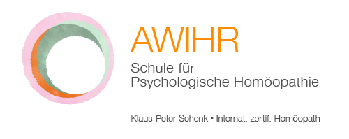 AWIHR Logo und Schriftzug – Schule für Psychologische Homöopathie von Klaus-Peter Schenk
