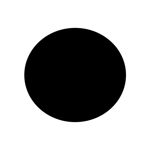 Schwarzer Kreis auf weißem Hintergrund