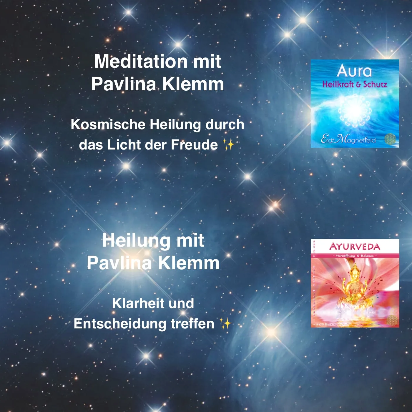 Produktabbildung Meditationen und Seminare Coverdesign