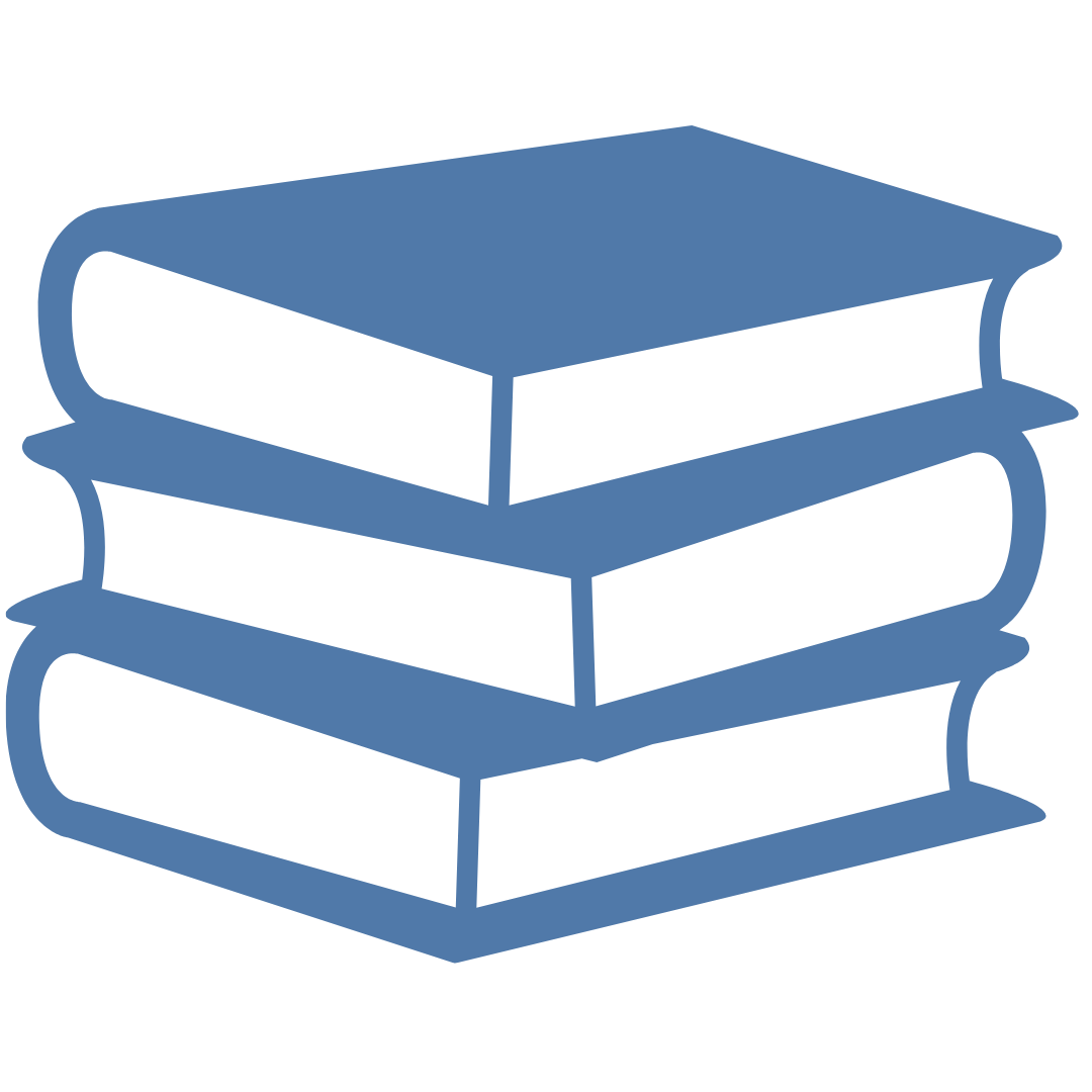 Icon gestapelte blaue Bücher