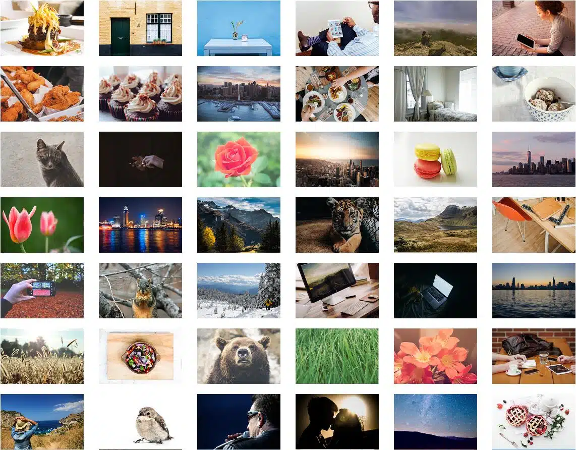 Mega Photo Pack - Galerie mit Lebensmittel, Architektur, Menschen und Natur-Fotos