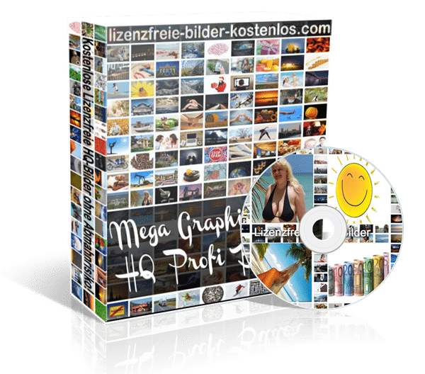 Produktbox Mega Graphik HQ Profi mit DVD und Smiley-Disc, über 10.000 lizenzfreie Bilder