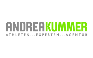 Mehr Erfolg mit Business Storytelling von Bernhard Kalhammer 10 Logo Andrea Kummer Athleten Experten Agentur in Grau und Grün