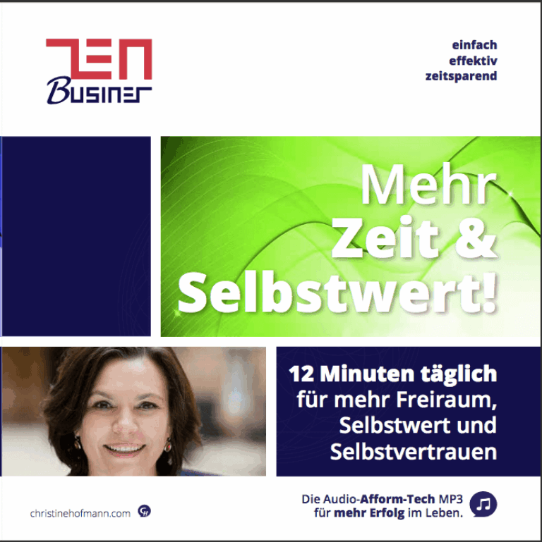 Mehr Zeit und Selbstwert – Audio-CD von Christine Hofmann
