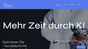 Mehr Zeit. Weniger Stress. KI für Arztpraxen – Ansicht der Verkaufsseite
