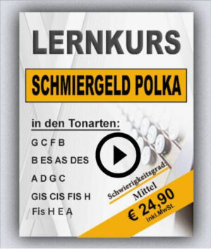 Lernkurs Schmiergeld Polka – Videokurs-Cover mit Tonarten und Preis