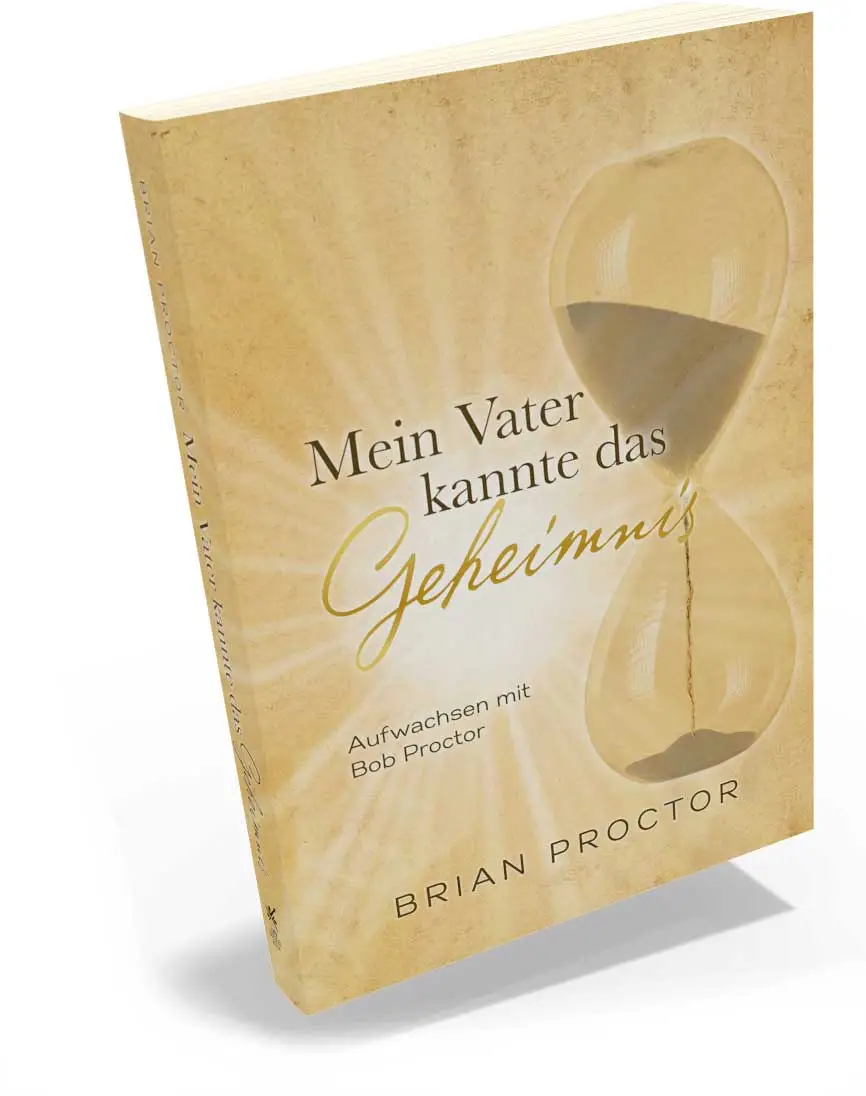 3D-Buchcover-Mockup Mein Vater kannte das Geheimnis mit Sanduhr im perspektivischen Winkel