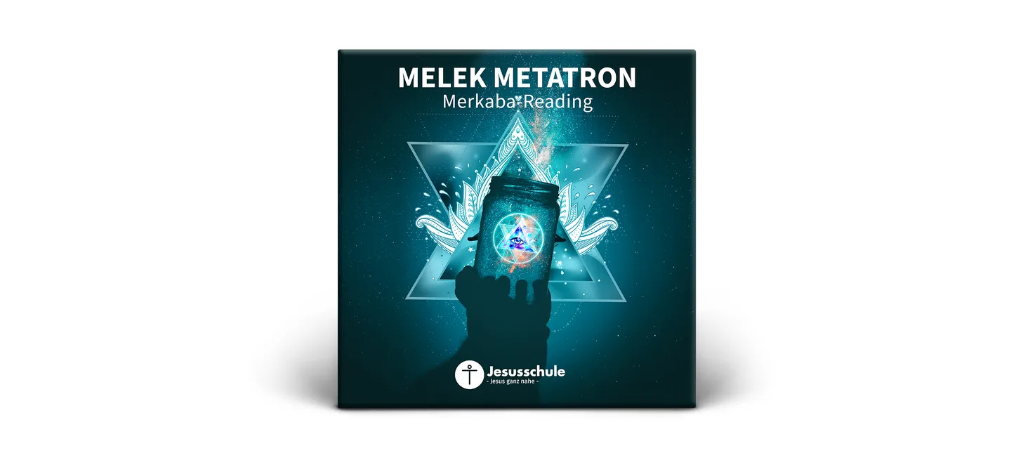 Melek Metatron Merkaba Reading 3D Produktmockup mit Case und CD