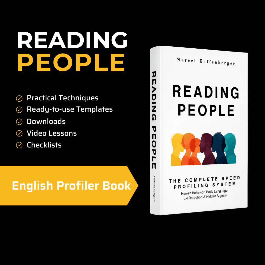 Reading People Buch-Cover mit fünf farbigen Silhouetten, Complete Speed Profiling System von Kaffenberger