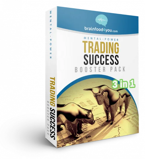 Produktbox Trading Success Booster Pack Mental-Power mit Stier-Grafik