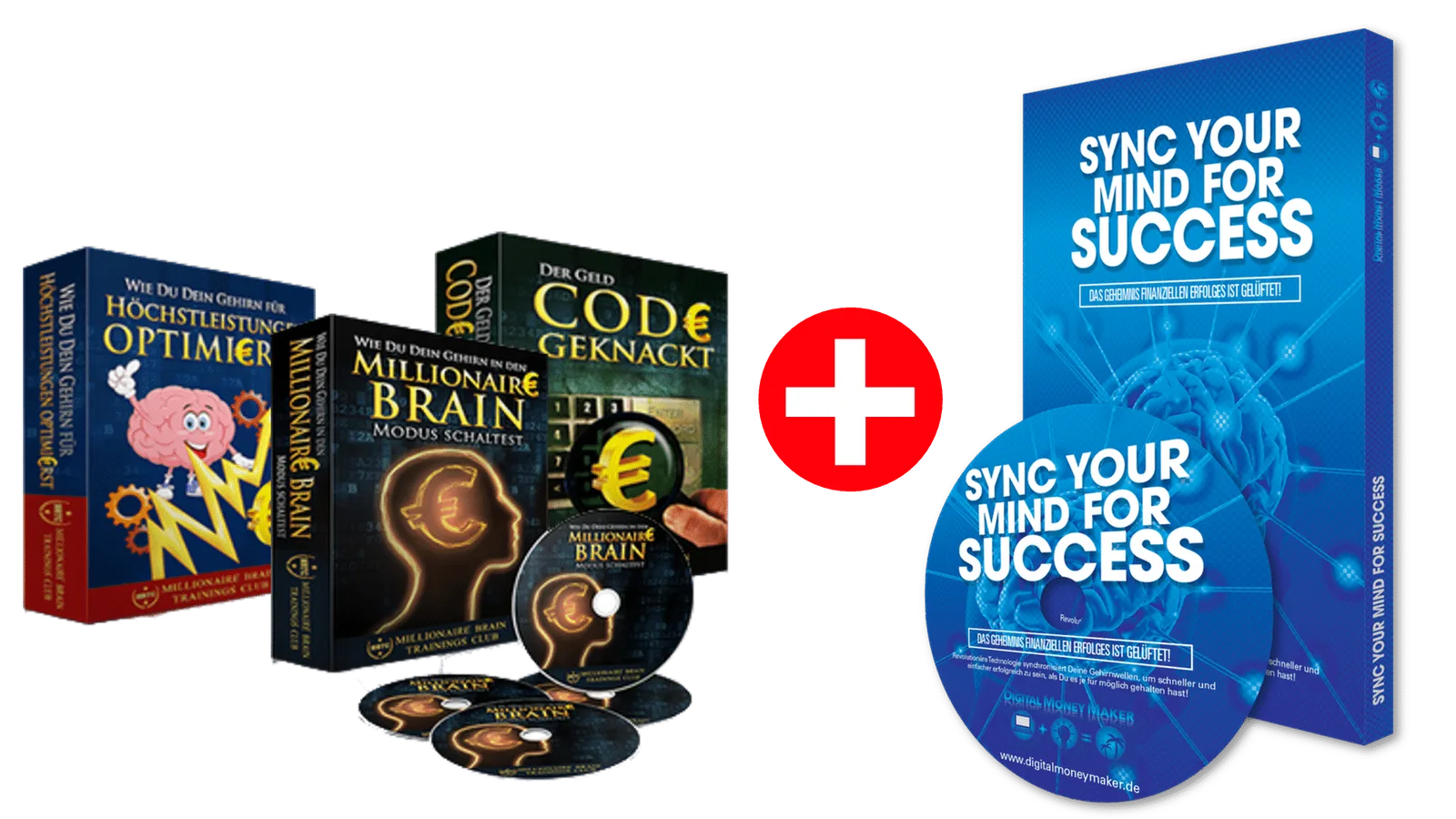 Produktbundle Millionaire Brain System mit Büchern, DVDs und Kursmaterial