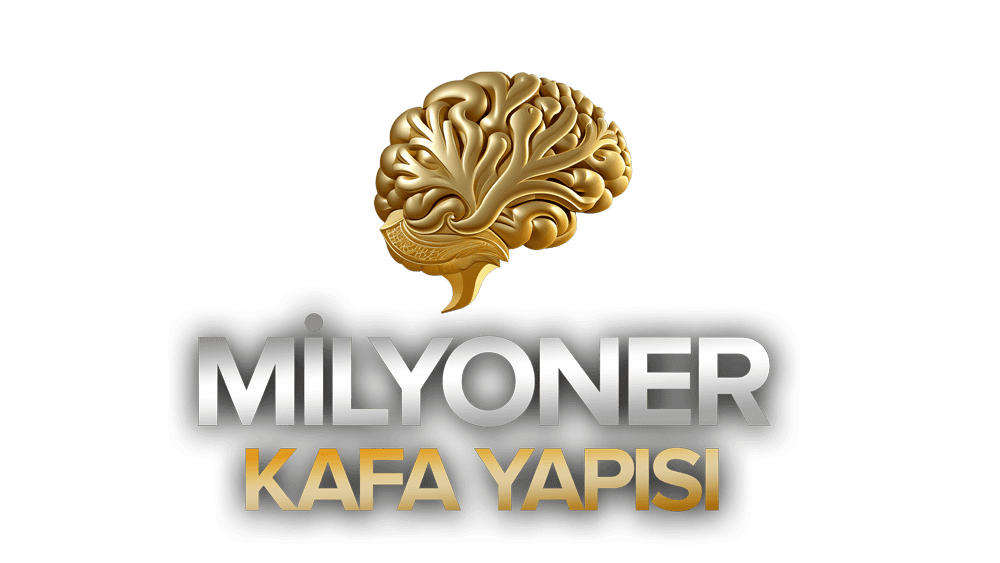 Milyoner Kafa Yapısı – Videokurs zum Millionärs-Mindset von İsa Mayil 2 Milyoner Kafa Yapısı Logo mit goldenem Gehirn-Symbol auf weißem Hintergrund