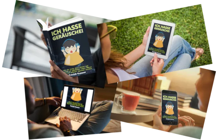 Mockup Buch Cover Ich hasse Geräusche, Buch über Misophonie
