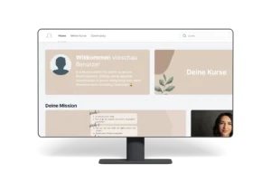 Screenshot Mission Wunschgewicht Plattform auf Desktop-Monitor