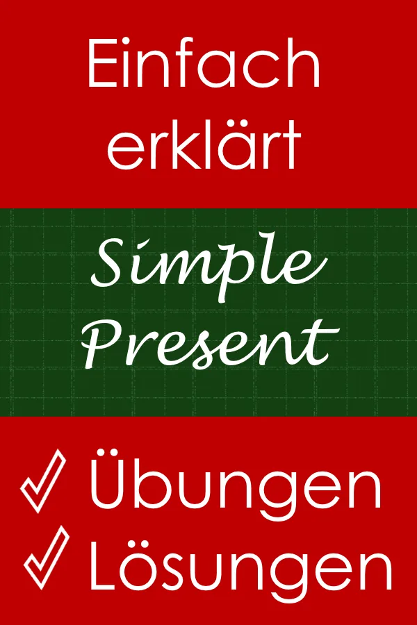Simple Present Übungen 5. Klasse Cover mit Text Einfach erklärt