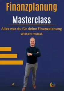 becomePro 1 Finanzplanung Masterclass Cover mit Trainer in schwarzem Shirt und grauer Hose vor dunkelblauem Hintergrund