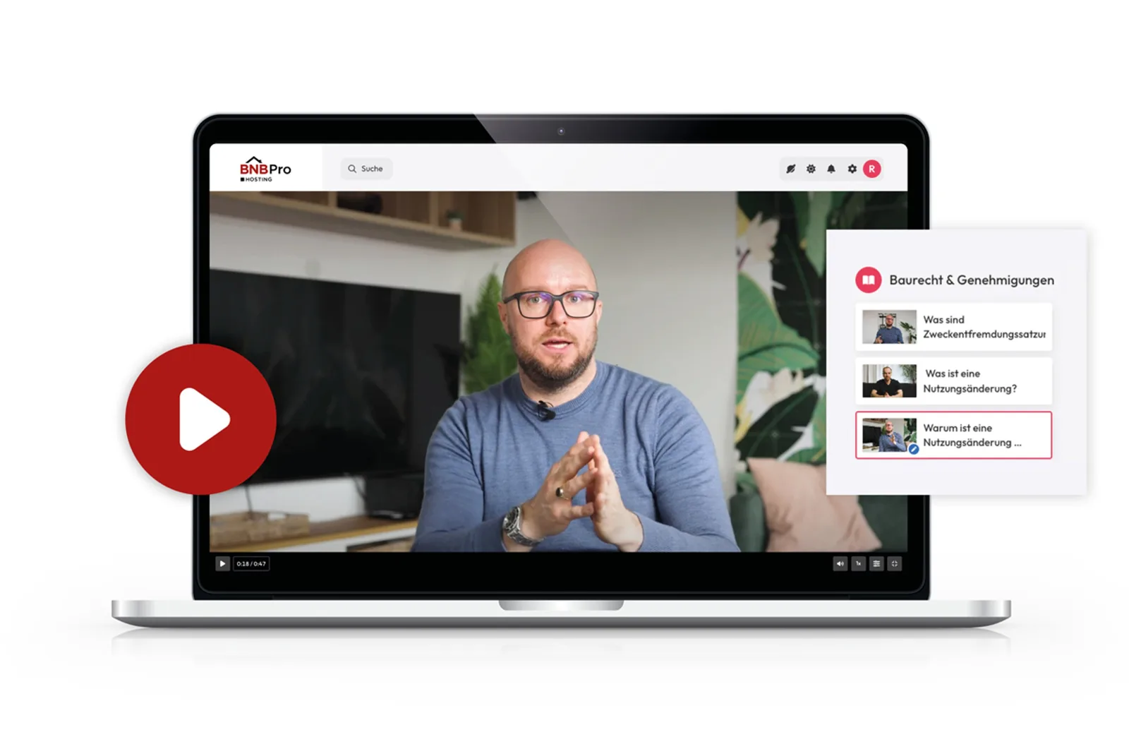 Videokurs Screenshot mit Instructor zum Thema Baurecht und Genehmigungen